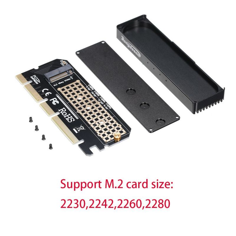 PCIE NVME m.2 SSD to PCIE 4X 8X 16X Expansion Card Adapter Card Support 2230 2242 2260 2280