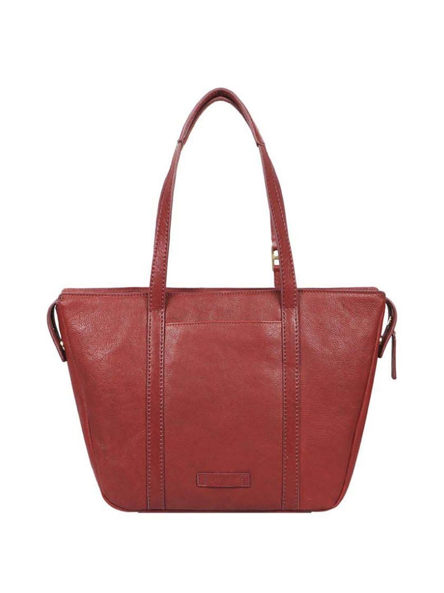 Hidesign Hipsters Red Yoga 03 Solid Large Tote Handbag