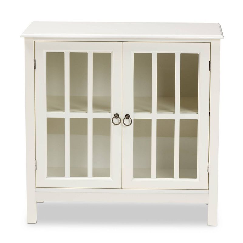 Wood 2 Door Storage Cabinet in White-Pemberly Row
