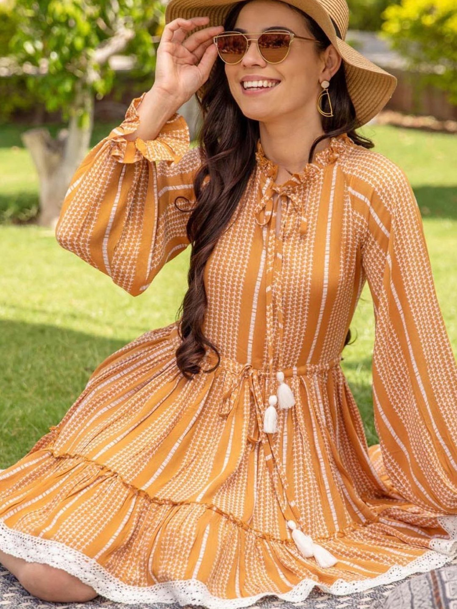 BInfinite Mustard Sunshine Dress