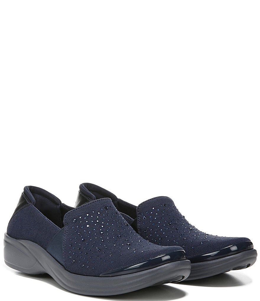 Bzees Poppyseed Rhinestone Slip-On Mesh Washable Shoes