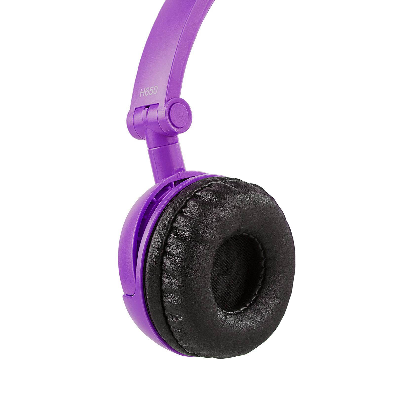 Edifier H650 Headphones - Hi-Fi On-Ear Foldable Noise-Isolating Stereo Headphone, Ultralight and Tri-fold Portable - Black White Orange Blue Violet/Purple Pink