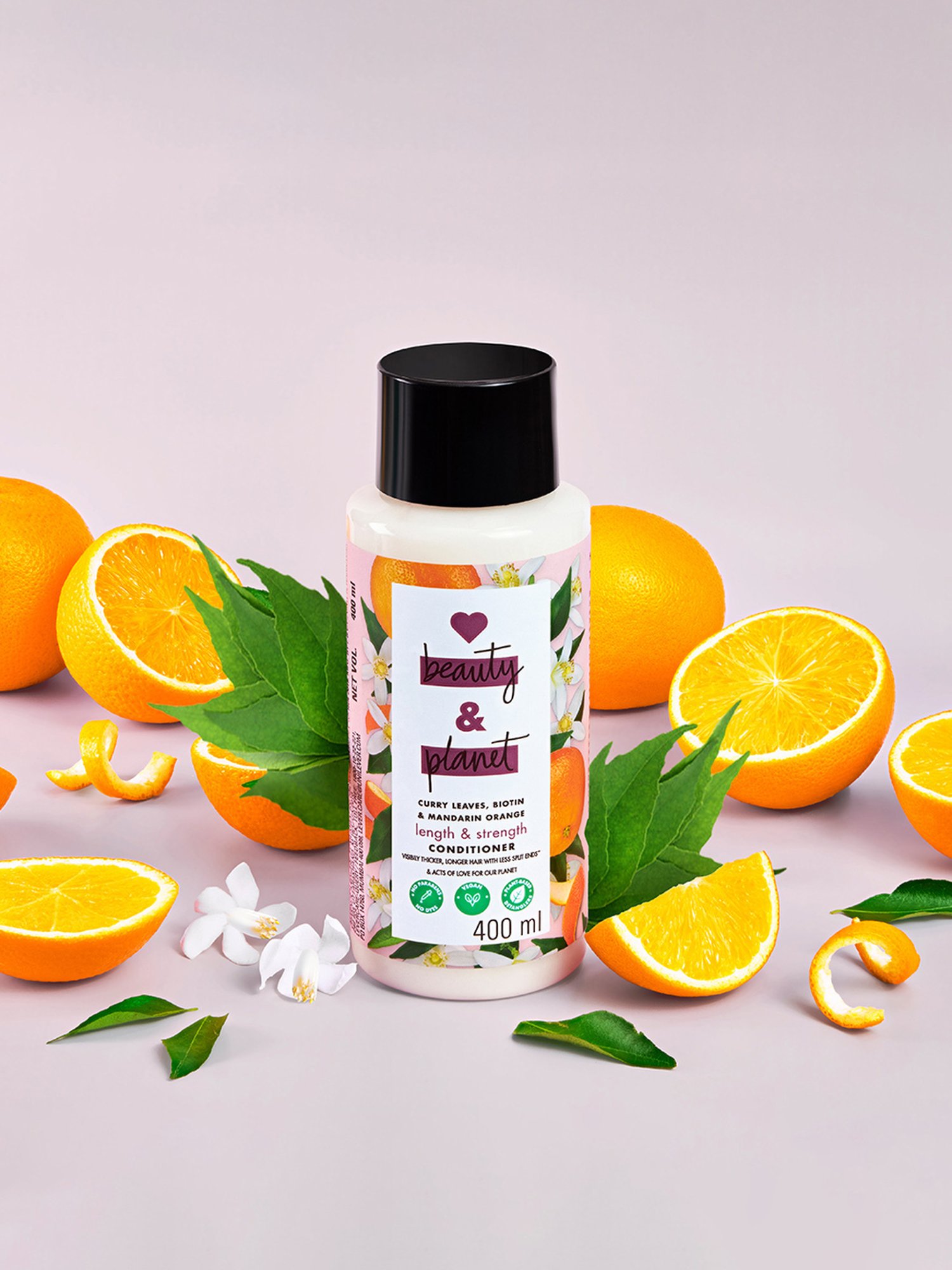 Love Beauty & Planet Curry Leaves, Biotin & Mandarin Orange Paraben Free Conditioner - 400 ml