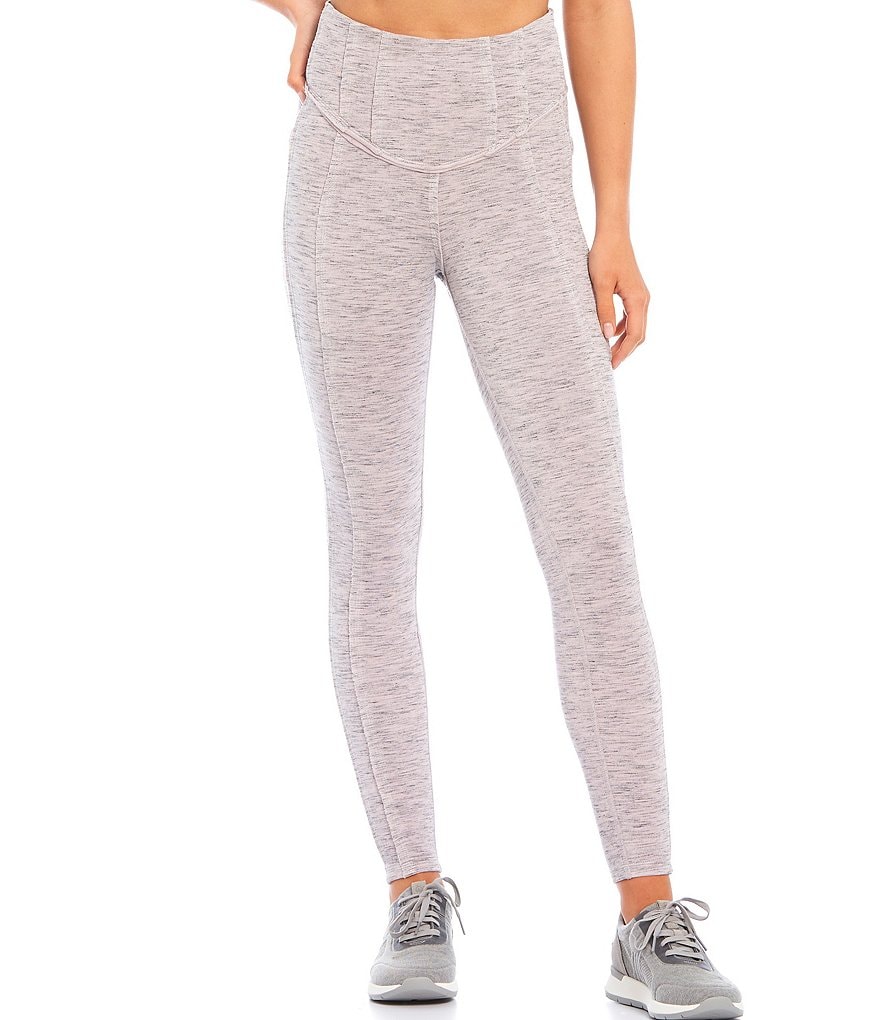 Free People FP Movement Hybrid Exposed Seam Detail High Rise Leggings