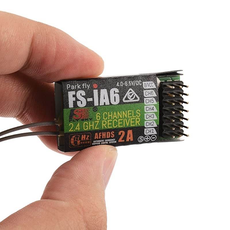 FS-iA6 2.4G 6 Channel Remote Control Receiver with Double Antenna Compatible  i4 i6 i10 GT2E GT2F GT2G Transmitter RC210