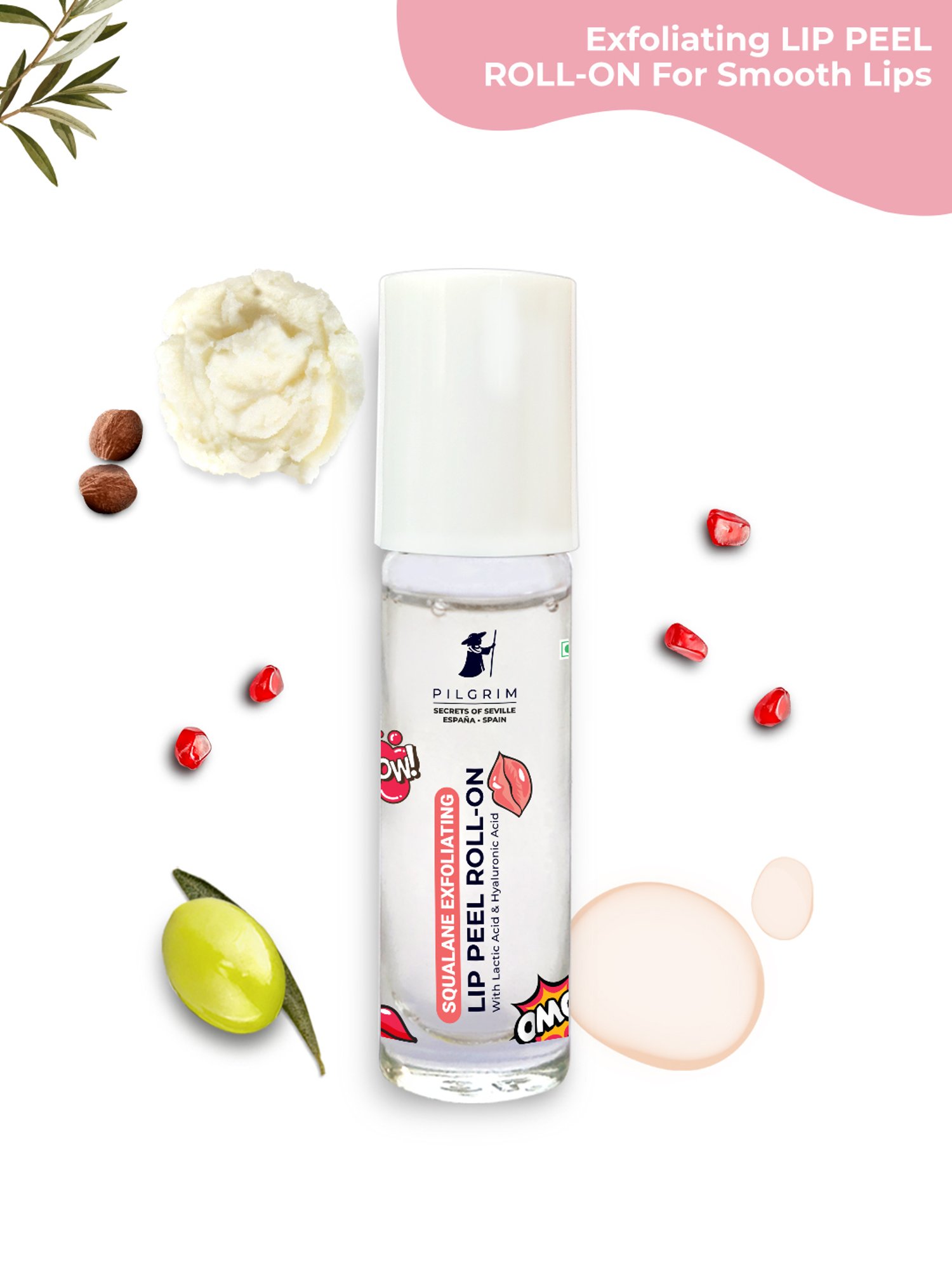 ENN Sugar Rush Nourishing Lip Scrub with Pomegranate & Vitamin E - 6 gm