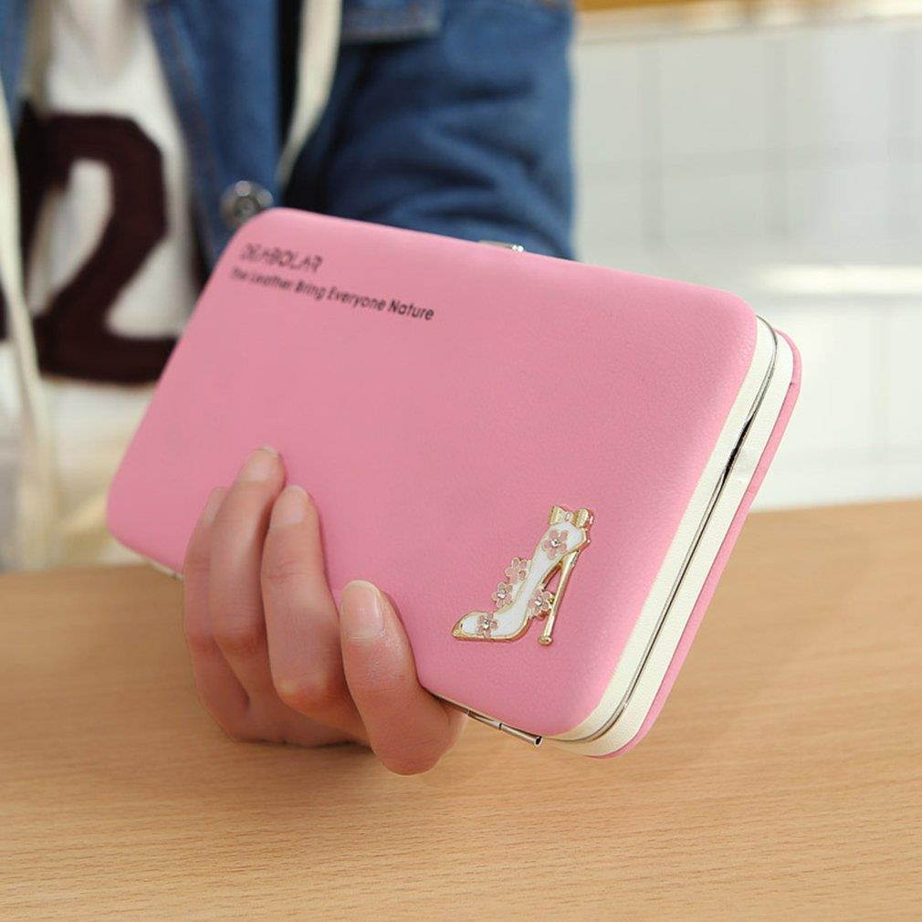 Korean Fashion Women Large Capacity PU Leather Wallet Phone Bag Case Long Style Female Phone Bag Suitable For iPhone For Samsung