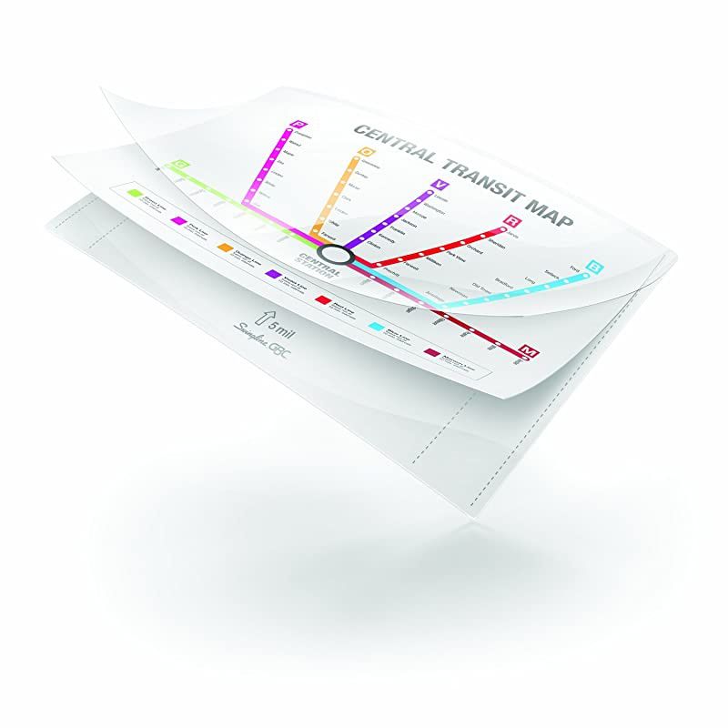 GBC Thermal Laminating Sheets Pouches Letter Size Speed Pouch 5Mil EZUse 100Count 3200716 Clear