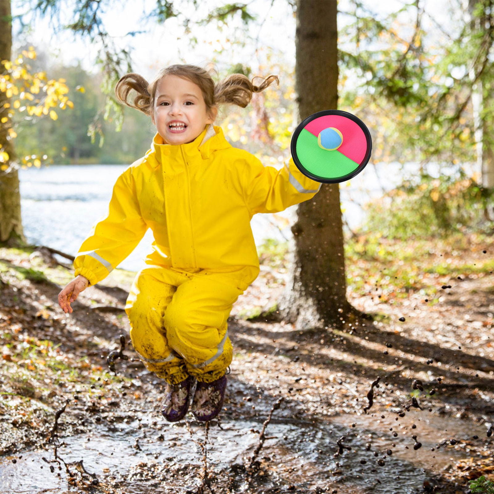 1 Set Outdoor Interesting Classic Funny Toss and Catch Game Toss and Catch Ball Game