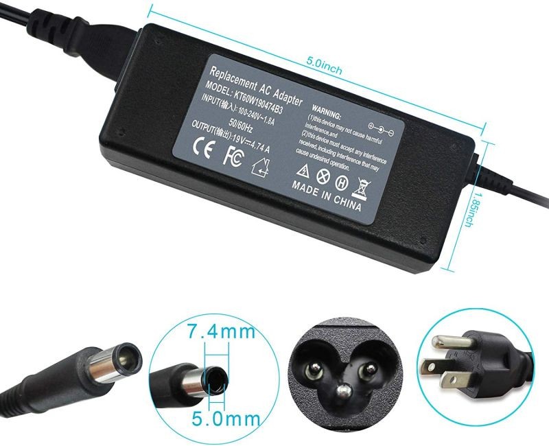 19.5V 3.33A AC DC Adapter Power Cord Charger for HP UltraSlim Docking Station 2013 US D9Y32UT#ABA D9Y32AA D9Y32UT D9Y19AV D9Y19AV#ABA HSTNN-IX10 Pavilion Slimline 260-A 400 500 Series 260-A114 400-314