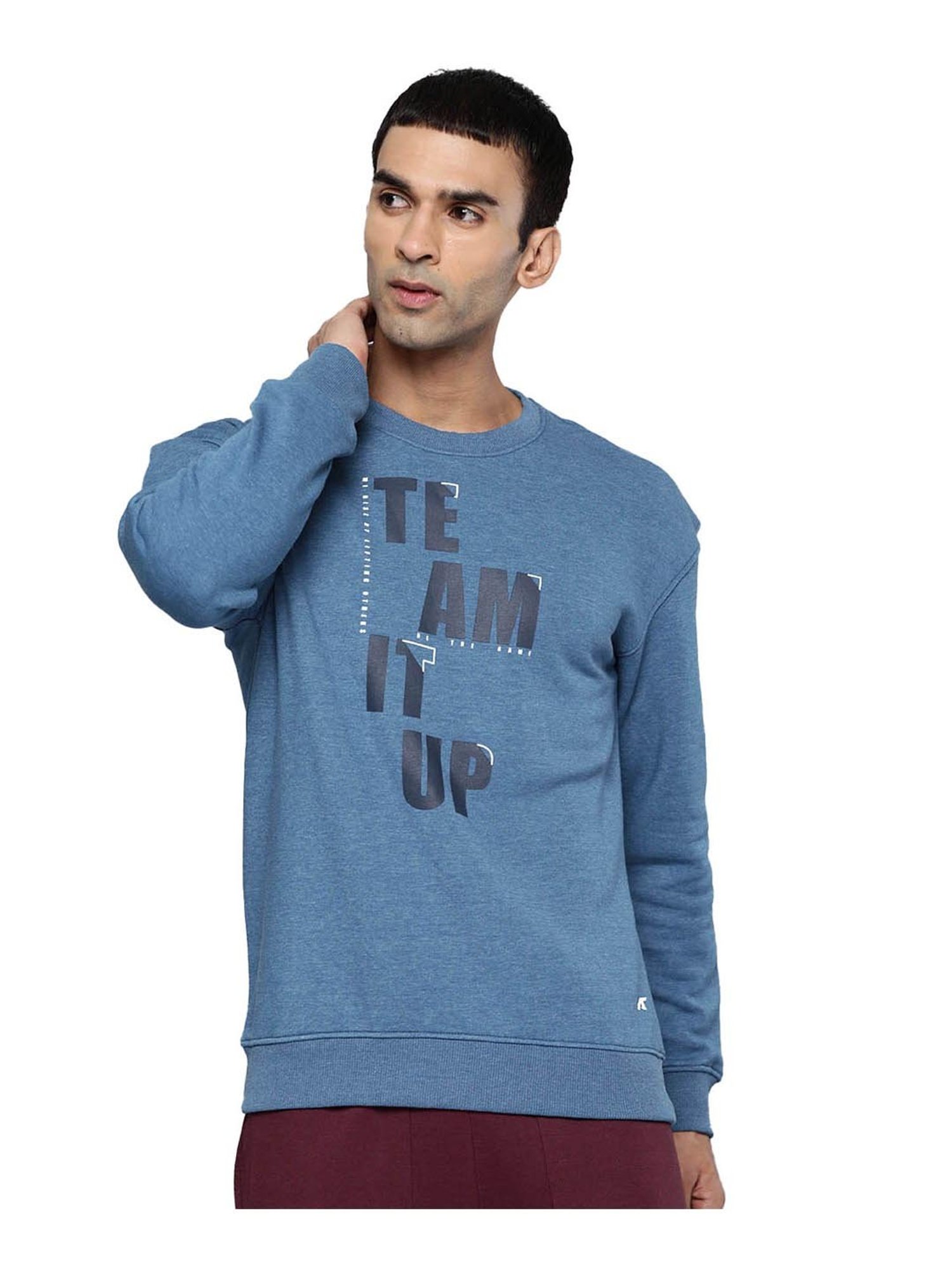ALCIS Blue Printed Sweatshirt