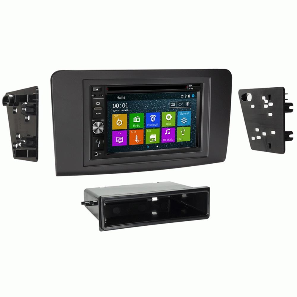 Otto Navi In Dash Navigation System DVD GPS Navigation Multimedia Radio and Dash Kit for Mercedes Benz ML Class 2006-2011