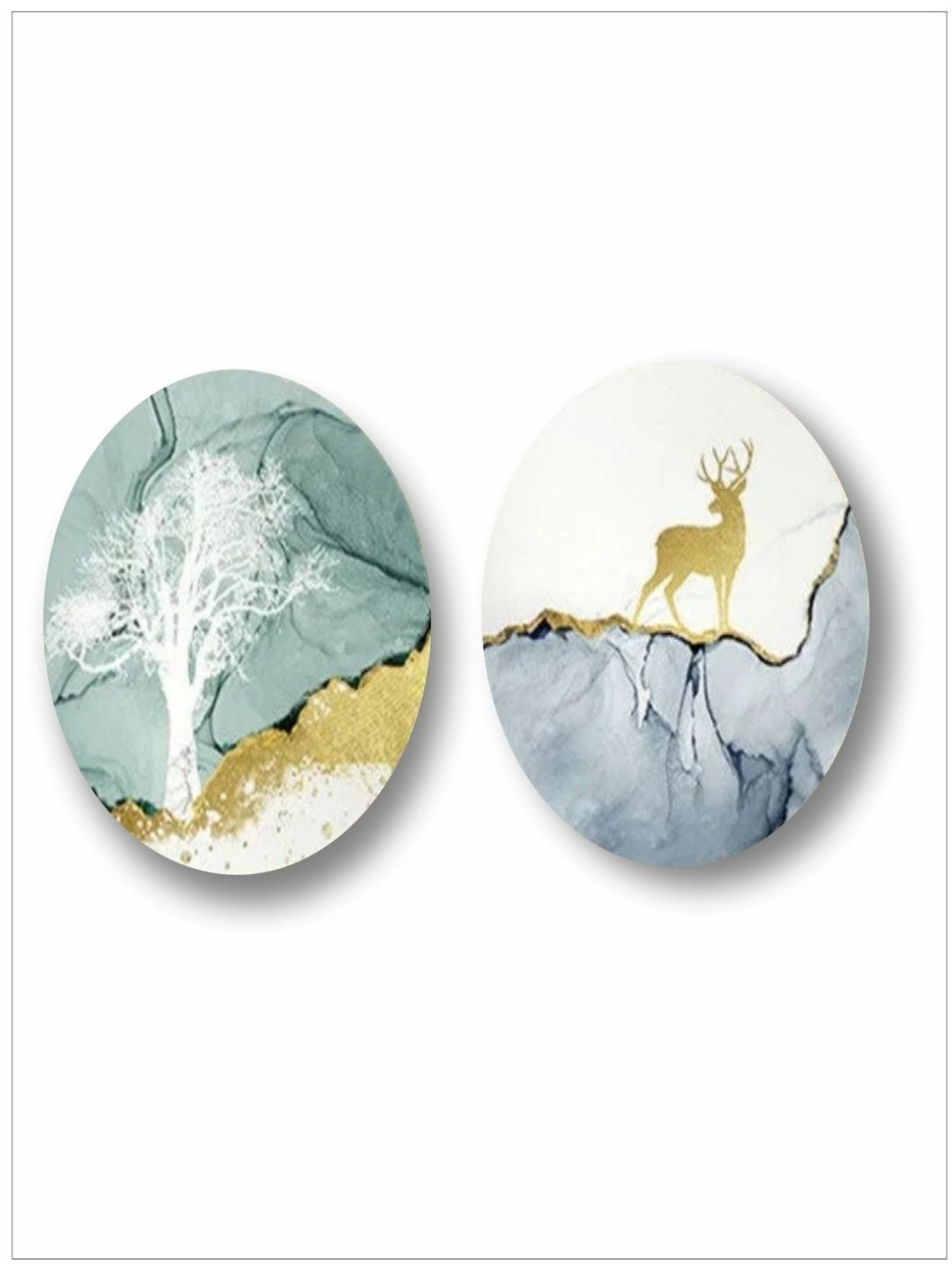 The Art House Abstract Multicolor Canvas Painting