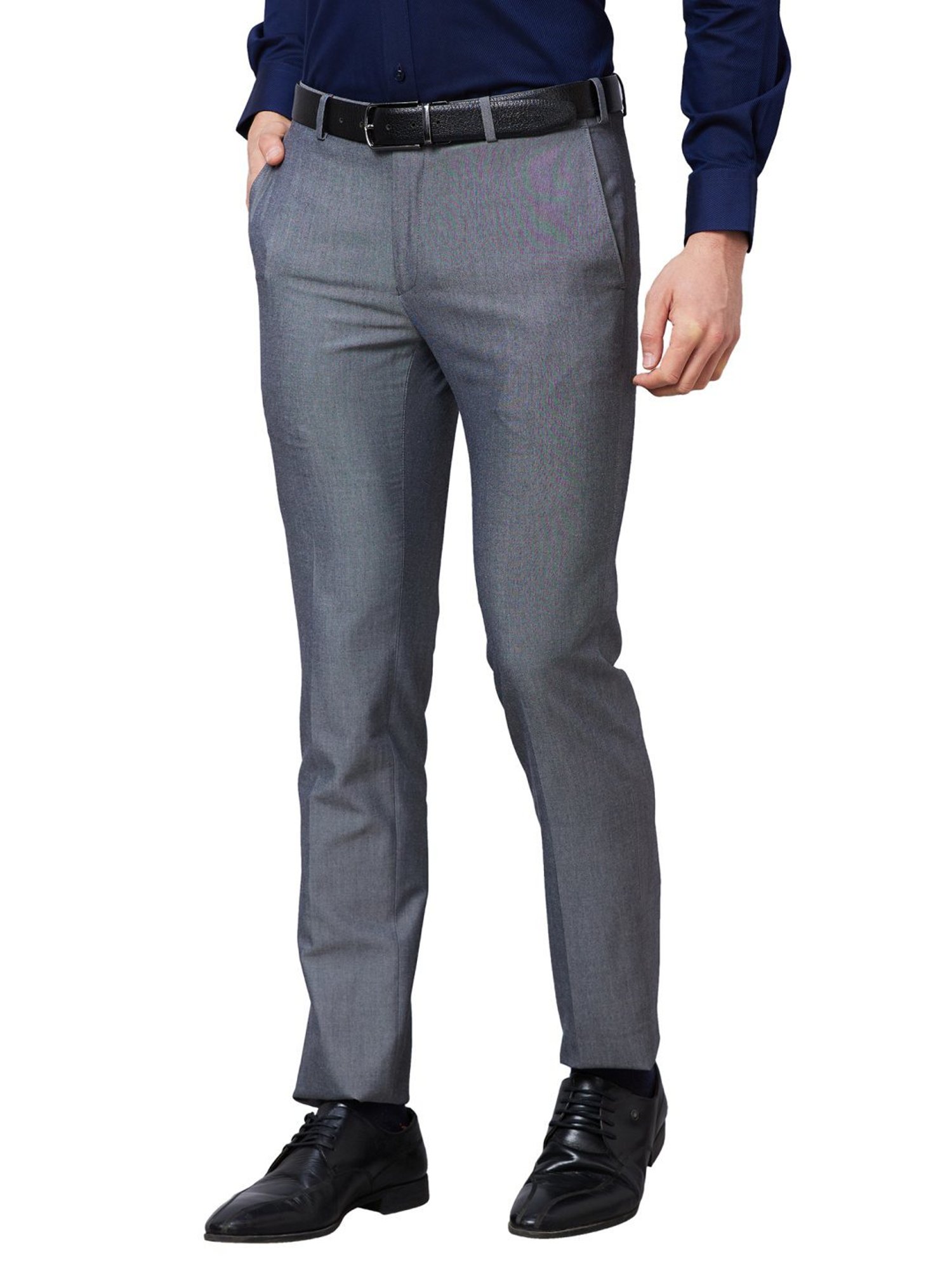 Raymond Grey Classic Fit Trousers