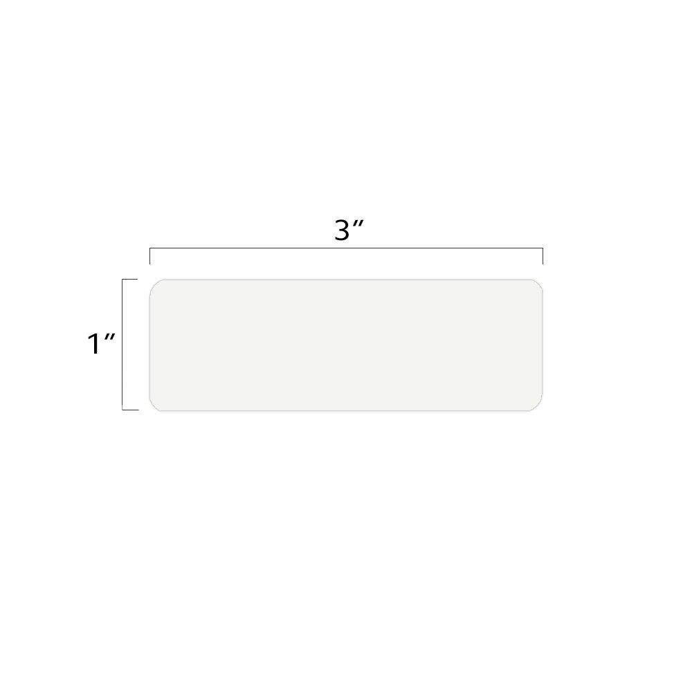 ChromaLabel 1 x 3 inch Color-Code Labels | 250/Dispenser Box (White)