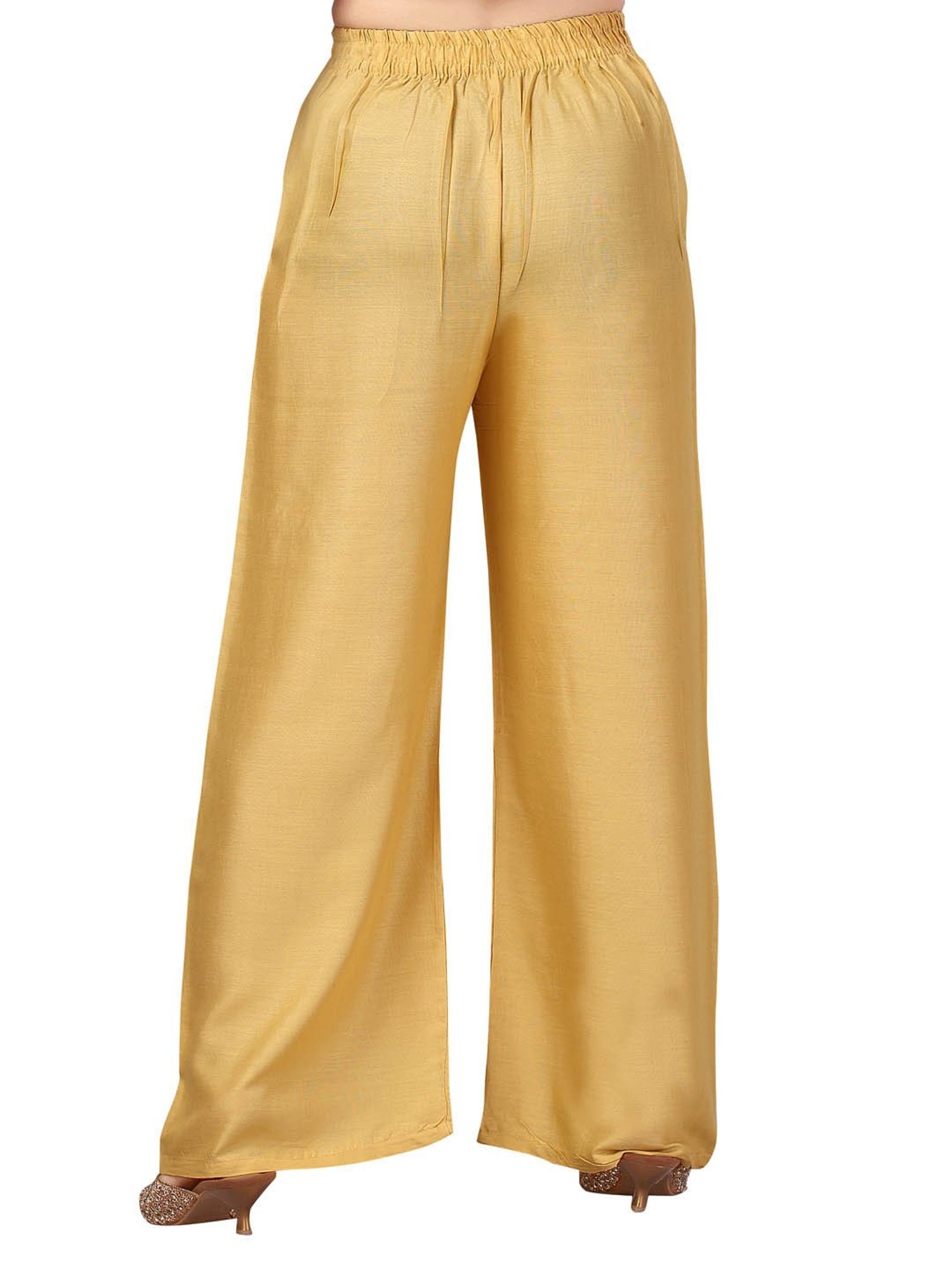 Aarika Girls Fawn Solid Palazzo