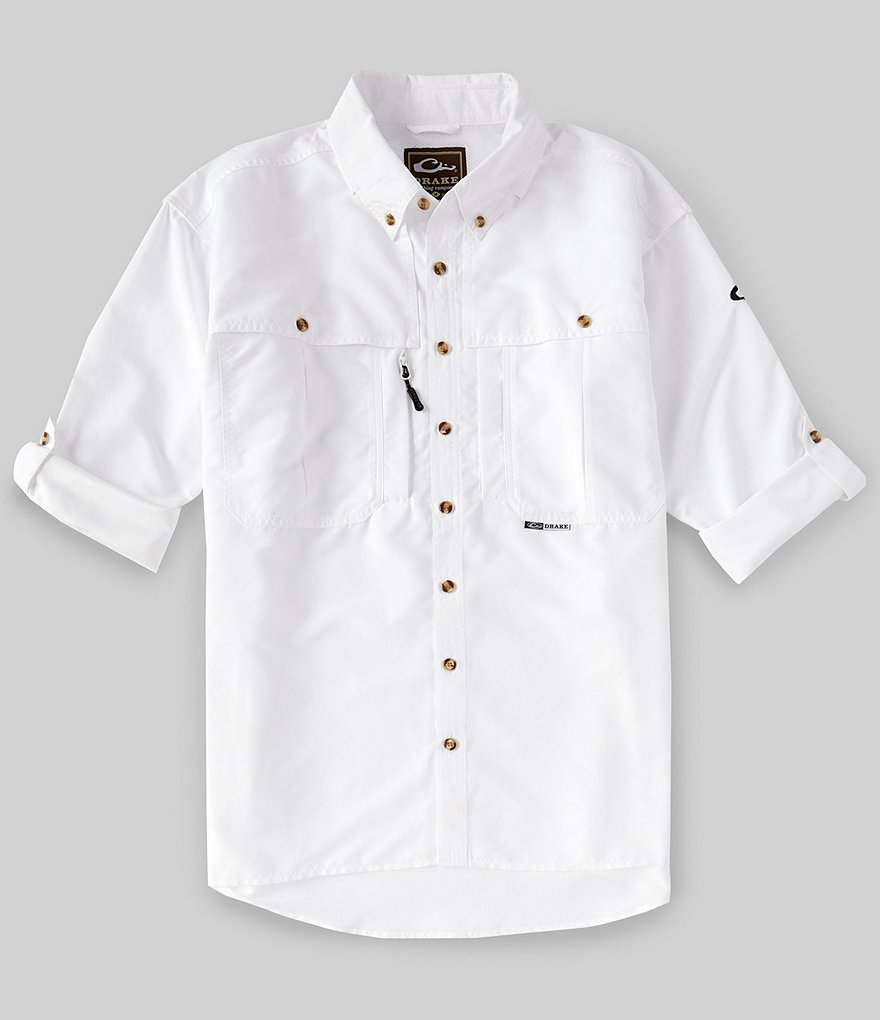 Drake Solid Wingshooter Long-Sleeve Woven Shirt