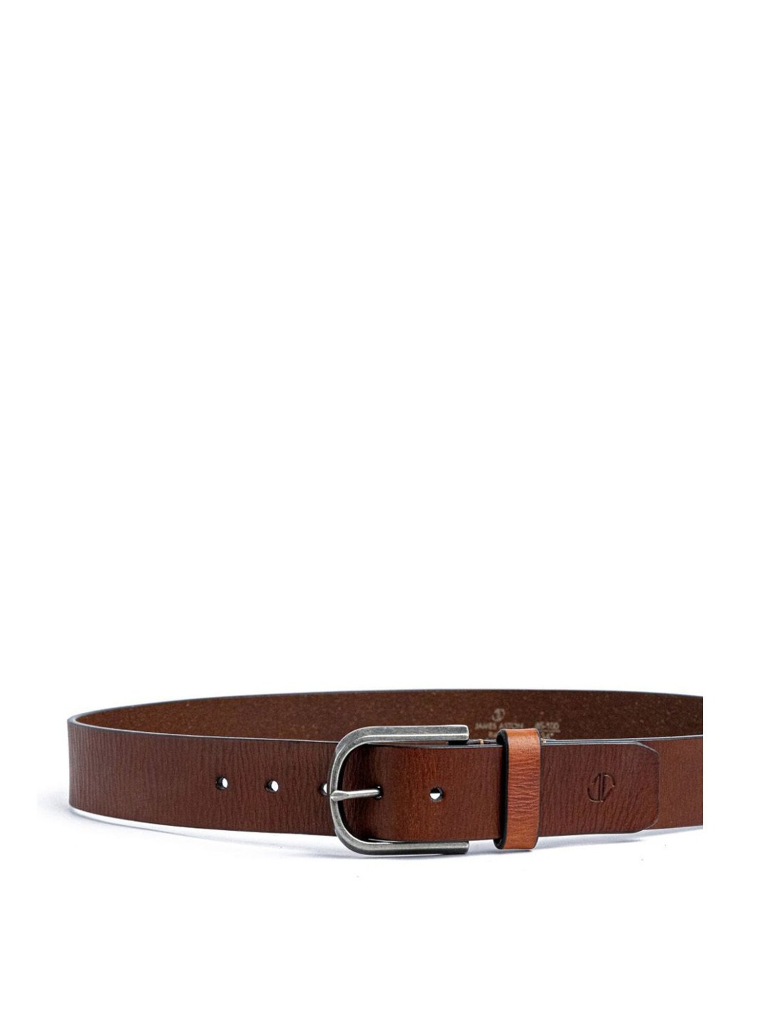 James Aston Pedro Premium Brown Leather Solid Waist Belt