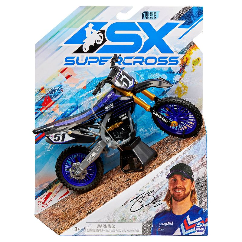 Supercross - 1:10 Scale Die Cast Collector Motorcycle - Justin Barcia