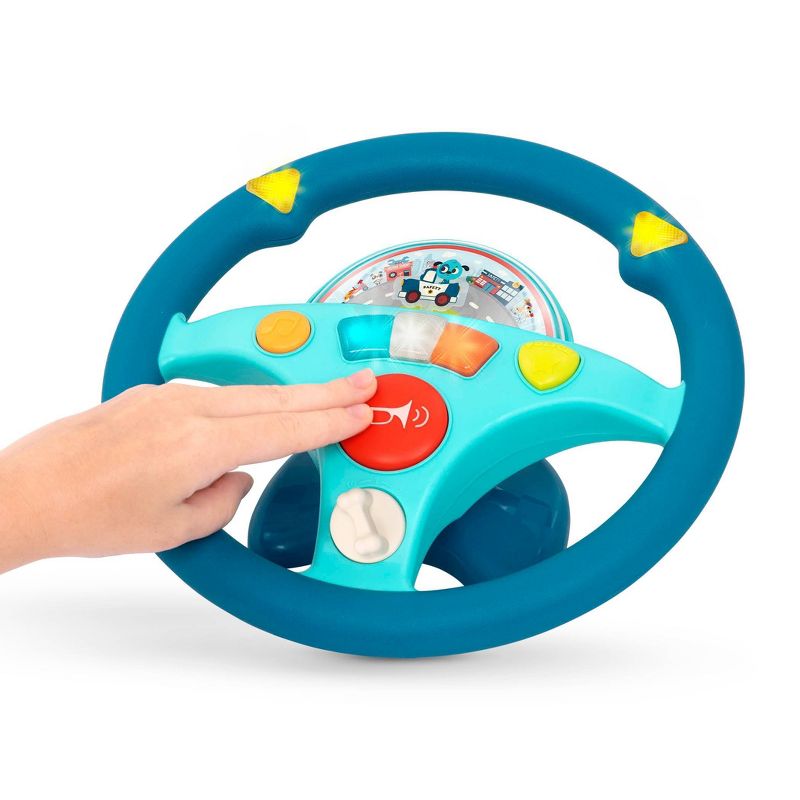 Land of B. Toy Steering Wheel - Woofer's Musical Driving Wheel