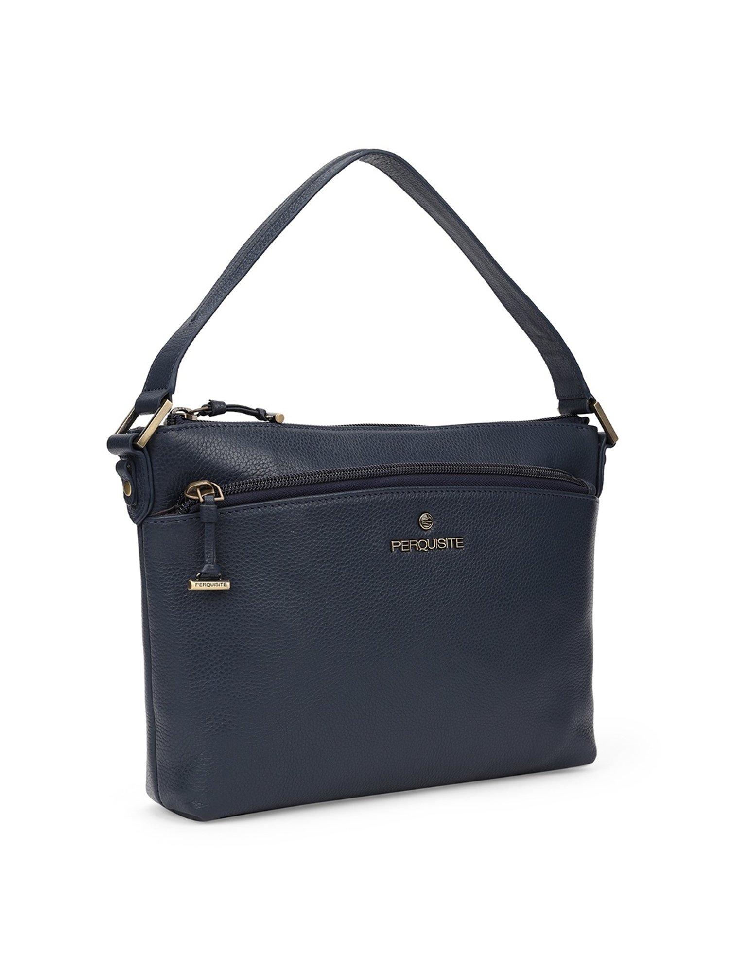 PERQUISITE TAYLOR Blue Solid Small Handbag
