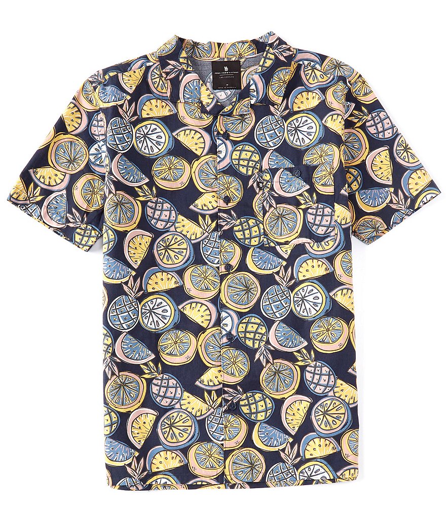 Junk Food Maxim Printed Poplin Short-Sleeve Camp Shirt