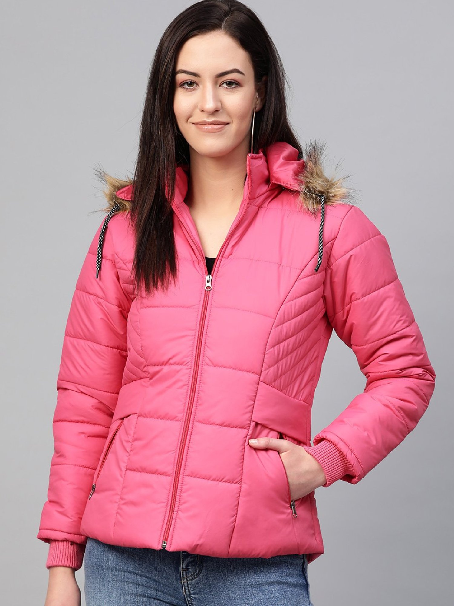 VOXATI Pink Regular Fit Jacket