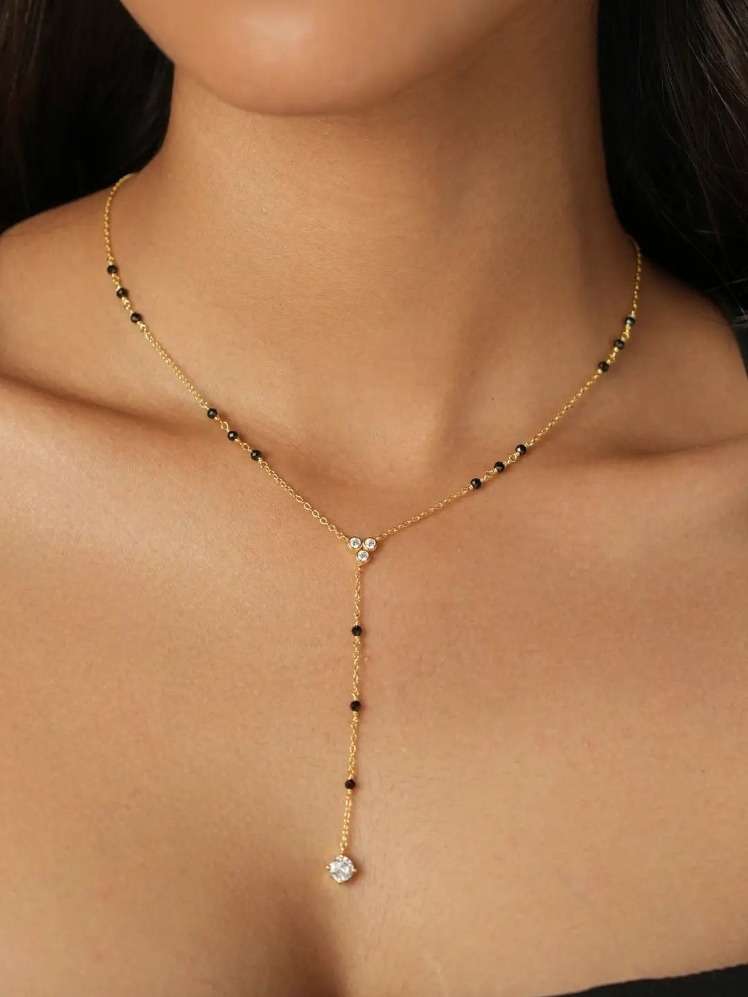 March by FableStreet 92.5 Sterling Silver Floral Mangalsutra for Women