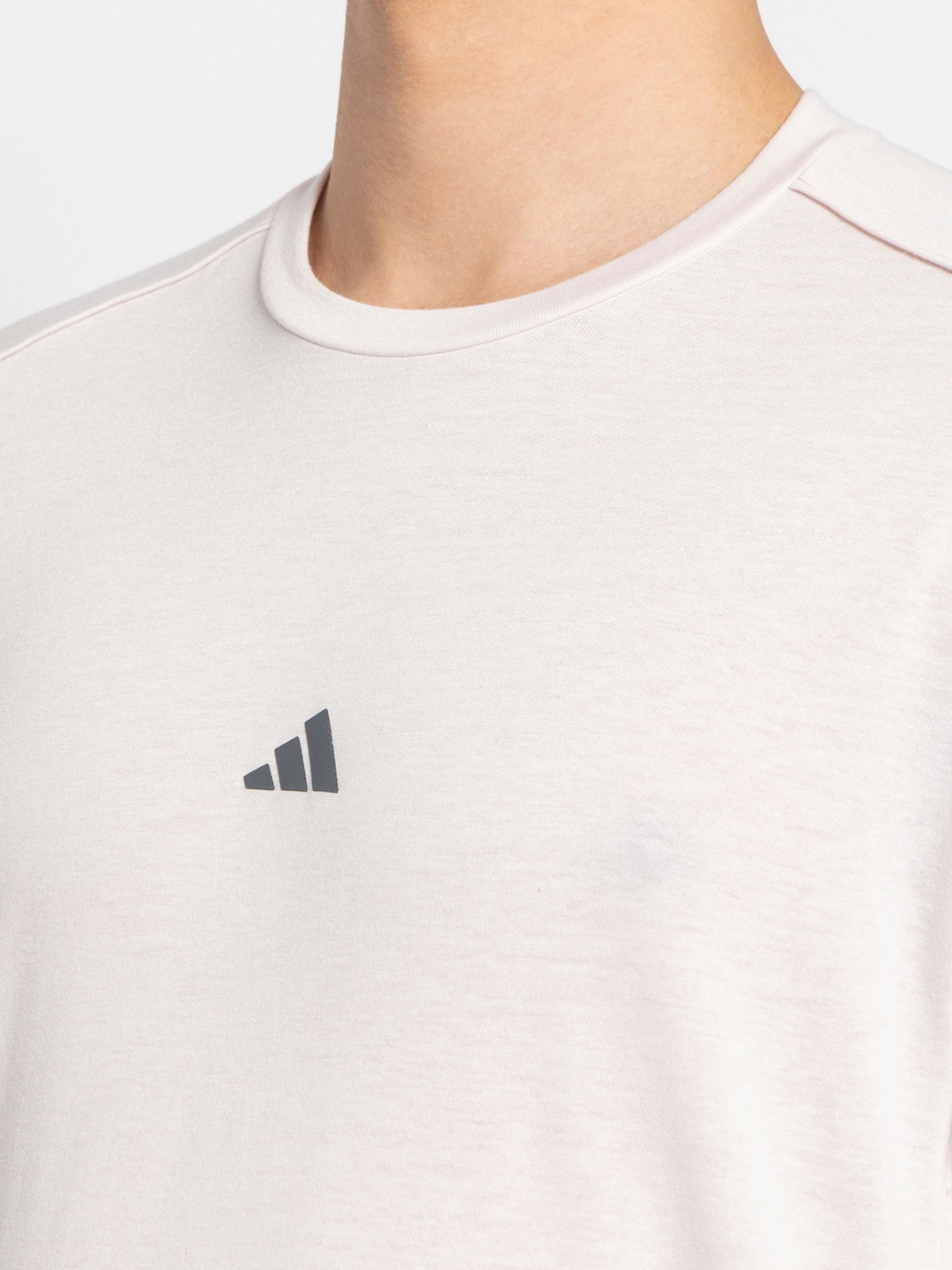 adidas Light Pink Slim Fit Yoga Training T-Shirts