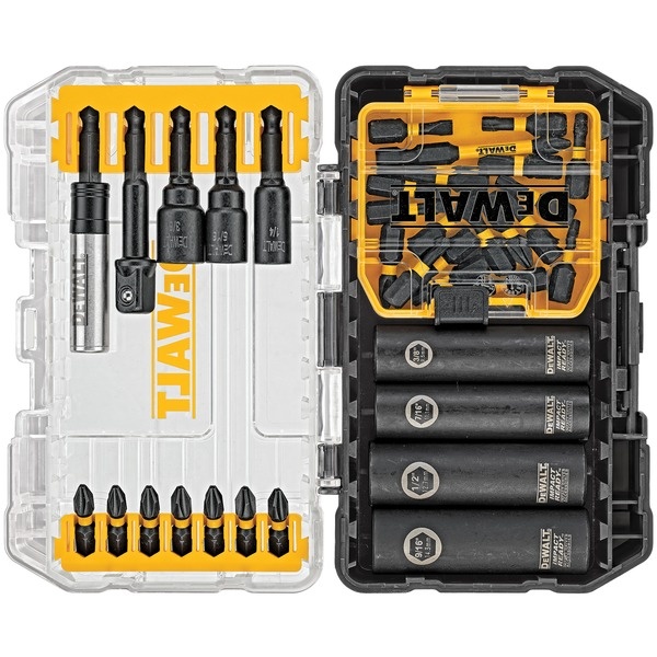 DEWALT DWA2T35IR FlexTorq 35-Piece IMPACT READY Screwdriving Bits Set with Case