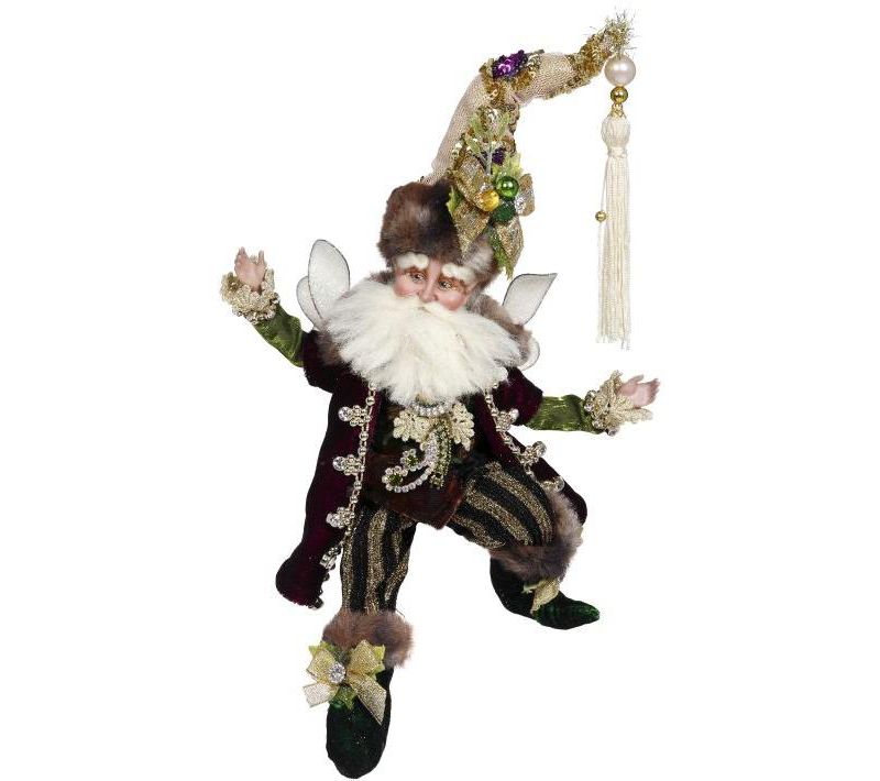 Mark Roberts Products 10" Collectible Lap of Luxury Christmas Fairy Small - Purple/Green