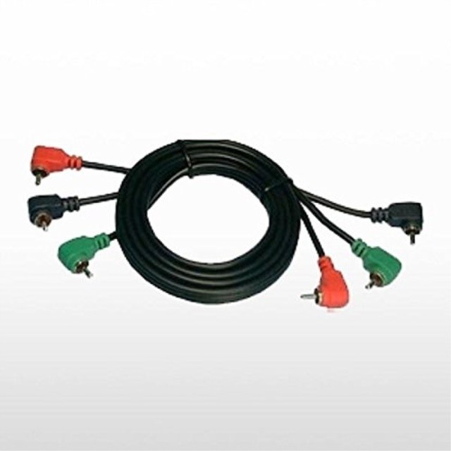 Philmore RGB Component Video Cable w/ Right Angle Connectors - 3' : 45-3203 (1)