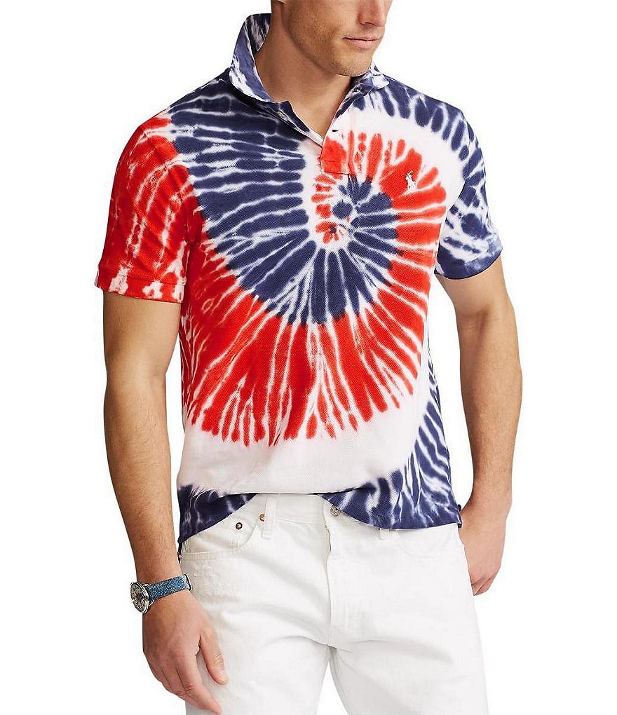 Polo Ralph Lauren Americana Tie-Dye Short-Sleeve Polo Shirt