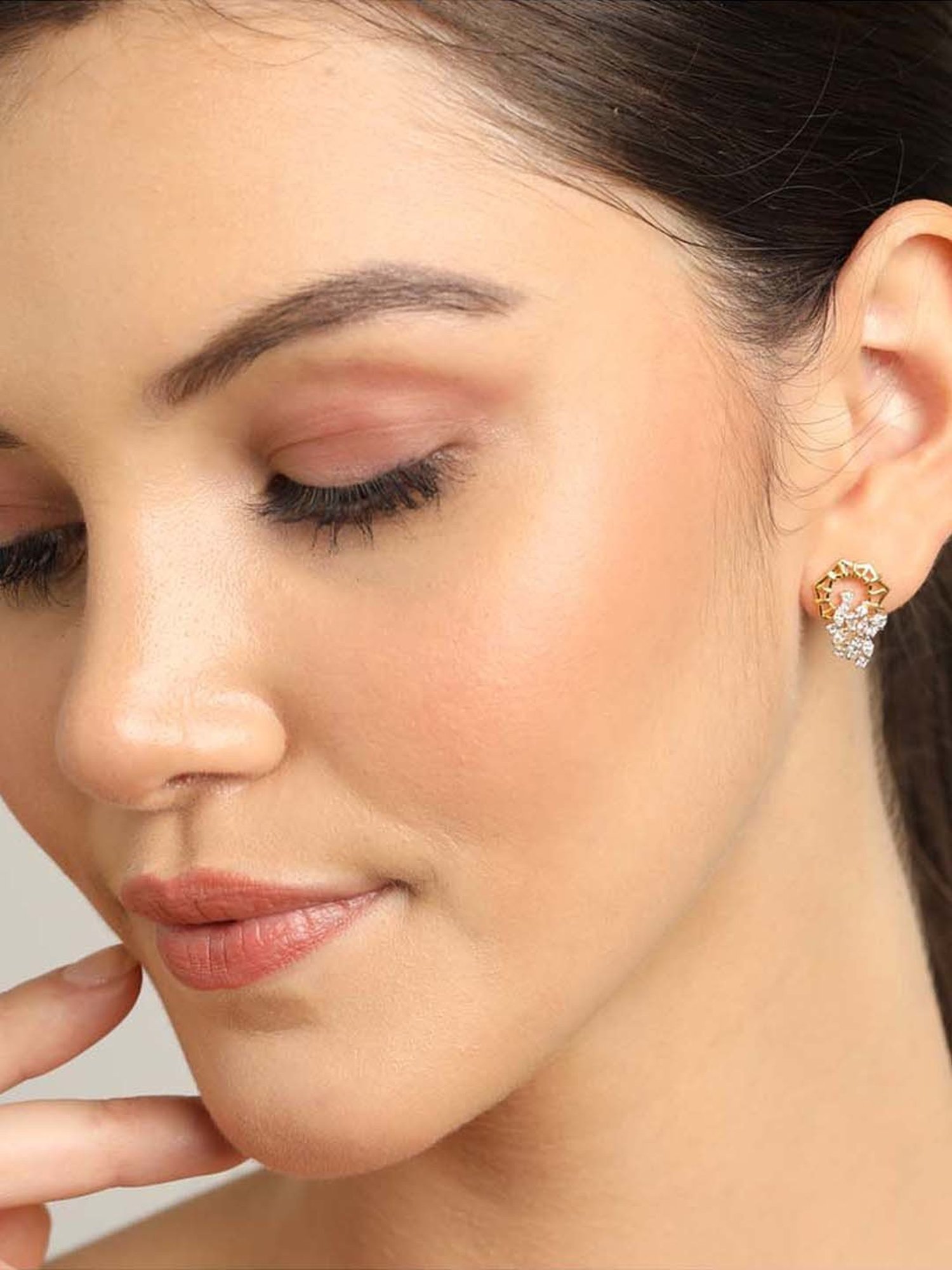 Clara 92.5 Sterling Silver Lily Earrings for Women