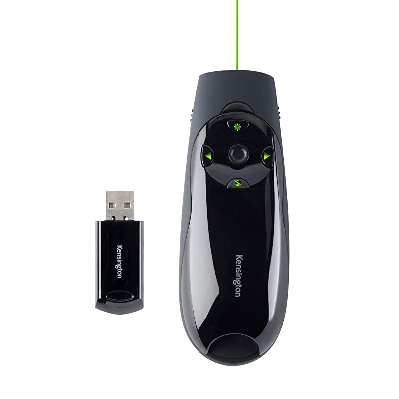 Expert Wireless Presenter with Green Laser Pointer and Cursor Control K72426AMA