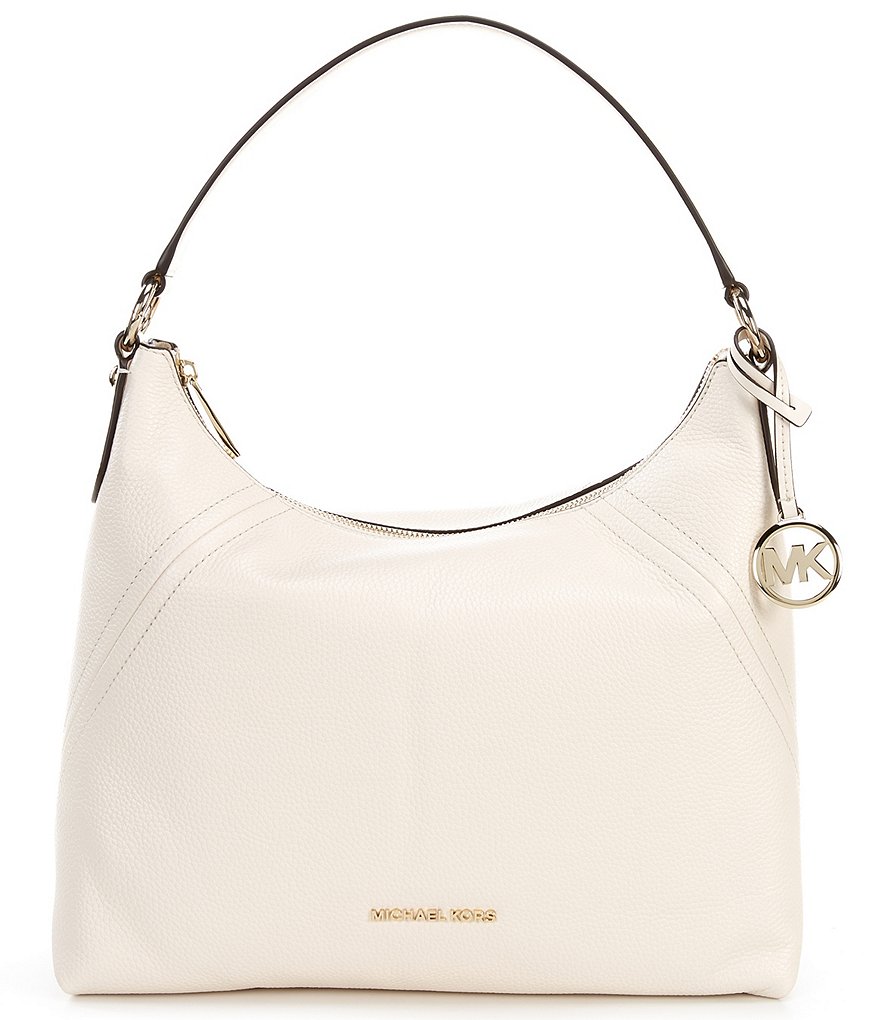 Michael Kors Aria Pebble Embossed Leather Large Shoulder Bag