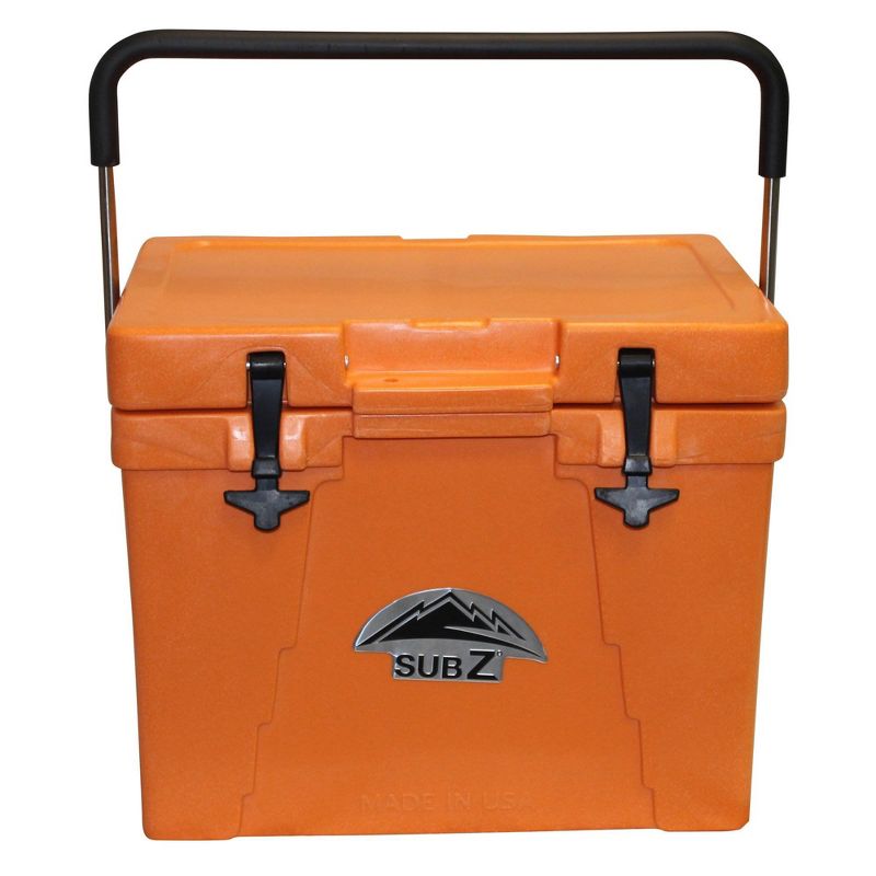Nash Sub Z 23 Quart Heavy Duty Outdoor Portable Camping Sports Cooler, Orange