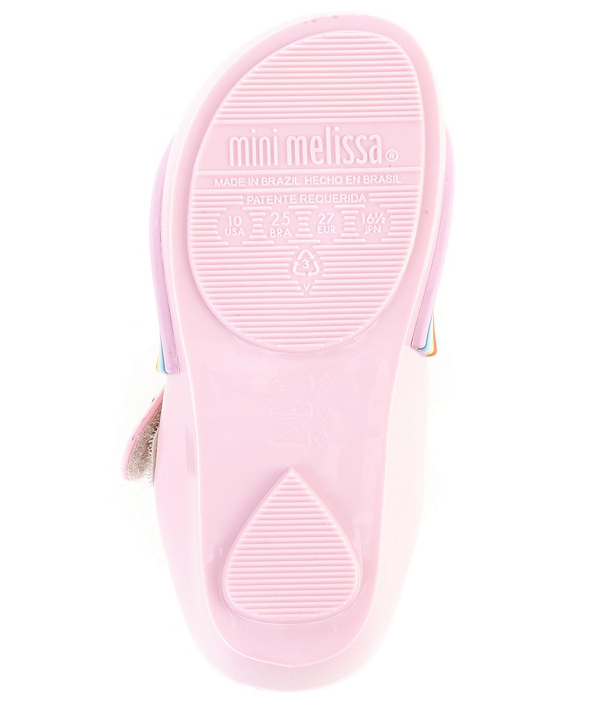 Mini Melissa Girl's Mini Ultra Girl Sunny Day Cloud And Rainbow Detail Mary Janes (Toddler)