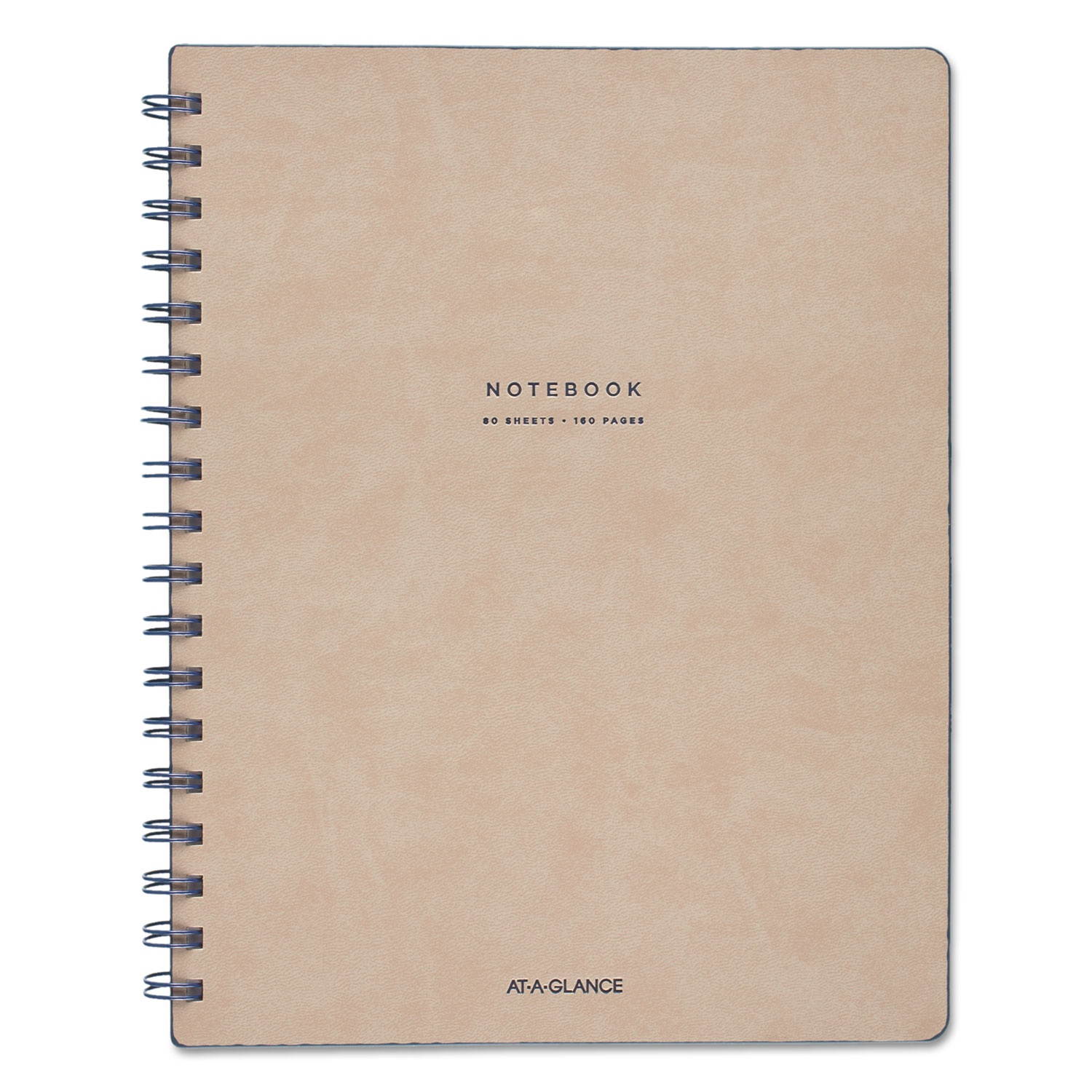 At-A-Glance Signature Collection Medium Meeting Book - 80 Sheets - Twin Wirebound - Ruled - 7 7/8" x 9 5/8" - 1Each  MEA