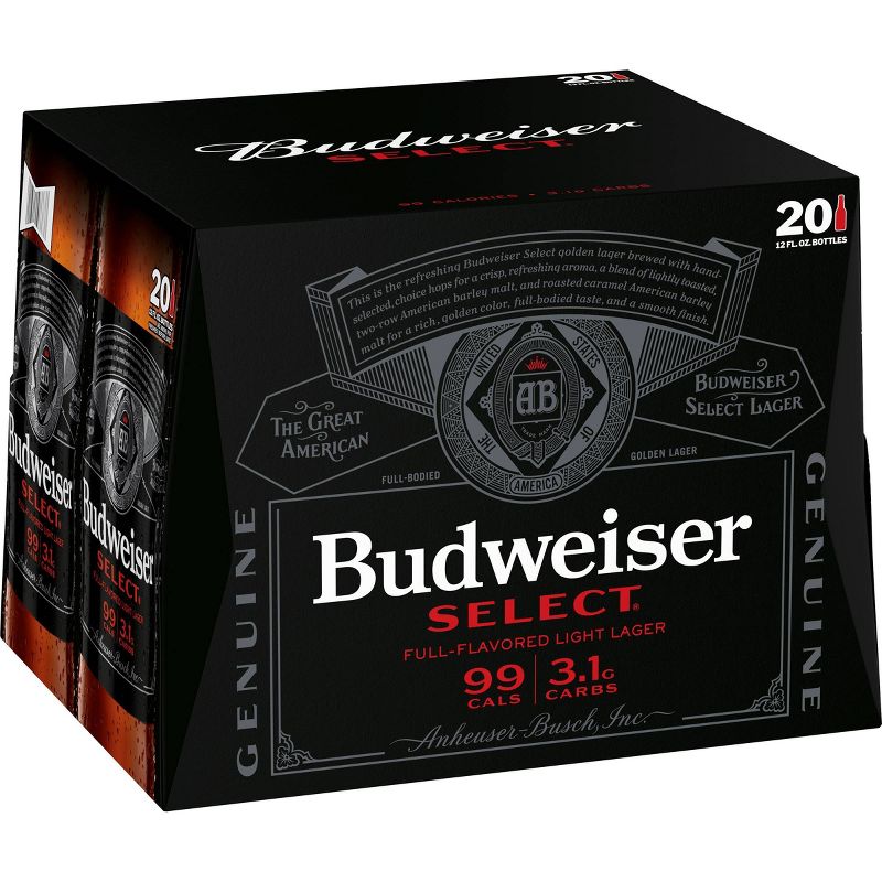 Budweiser Select Beer - 20pk/12 fl oz Bottles