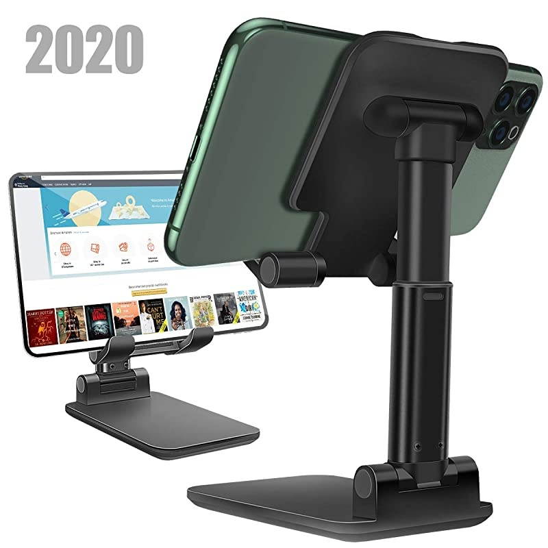 Phone StandAngle Height Adjustable Phone sStand for DeskFully Foldable Phone Holder StamdCradleDockTablet StandCompatible with All MobilePhoneiPadKindleTablet