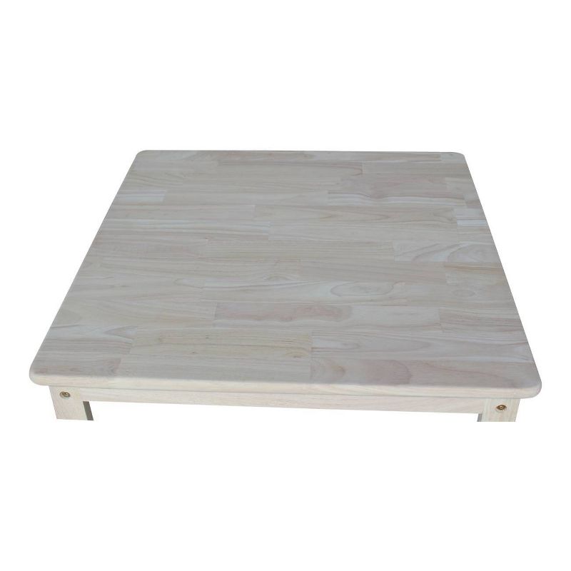 Set of 3 Kids' Table and Chairs Unfinished - International Concepts