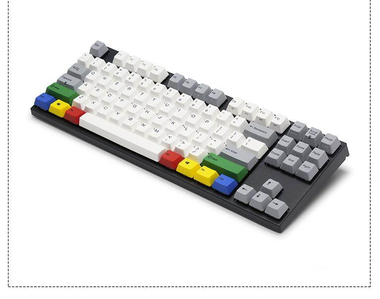 Varmilo  Ergonomic Design, Cool Exterior 87 Keys USB Wired Cable Detachable Cherry MX Mechanical Gaming  Keyboard With White Backlit For Office And Game, PBT Keycaps - VA87M Nordic Summit Verison