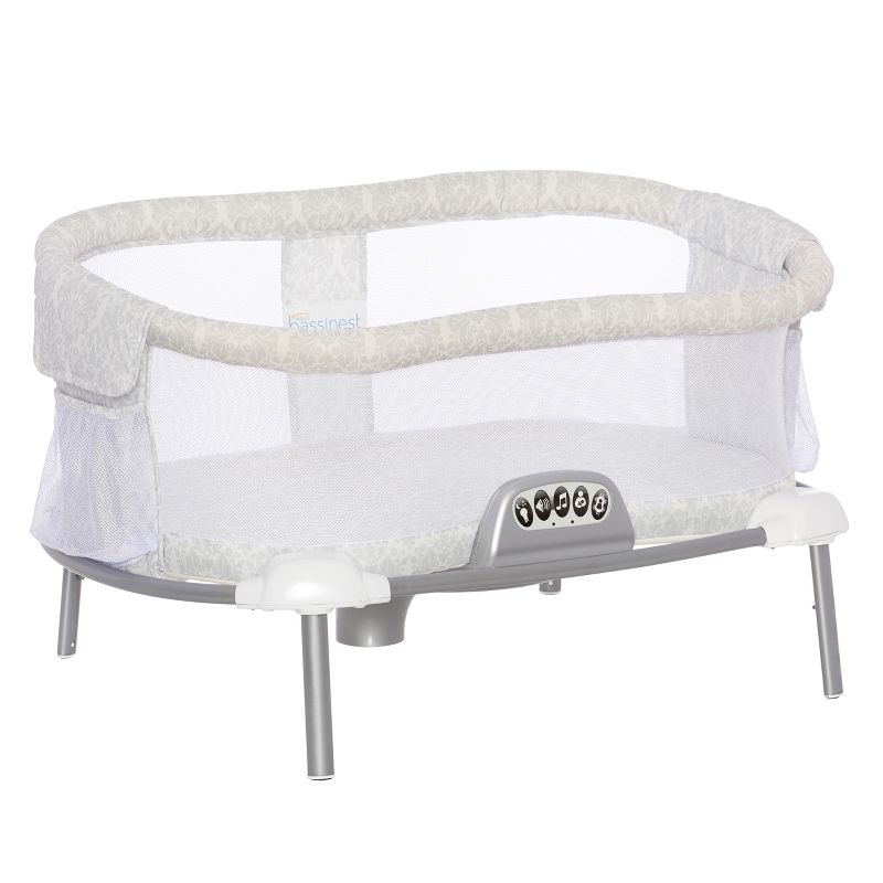 Simmons Kids' Silent Auto Gliding Deluxe Bassinet - Embossed Paisley