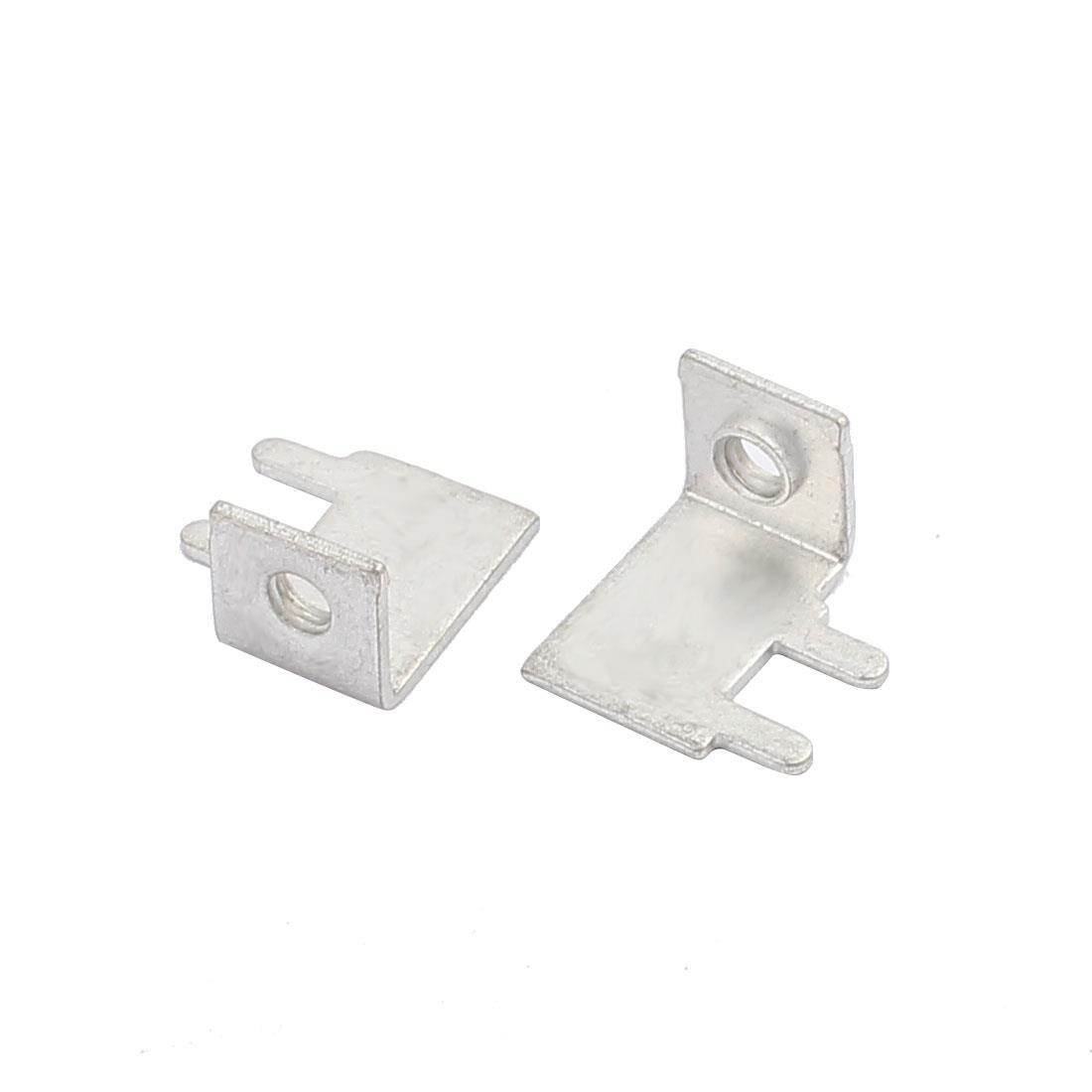 25 Pcs M3 2P Type 2 Side Face Snap in Screw Terminal Block Terminals Only