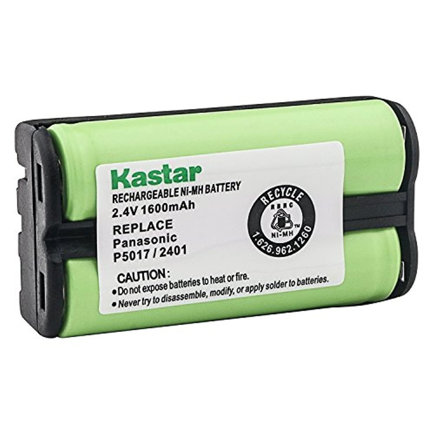 kastar cordless battery (1 pack), ni-mh 2.4v 1600mah, replacement for at&t 2455 2440 2430 2402 2401 2400 cordless telephone bat