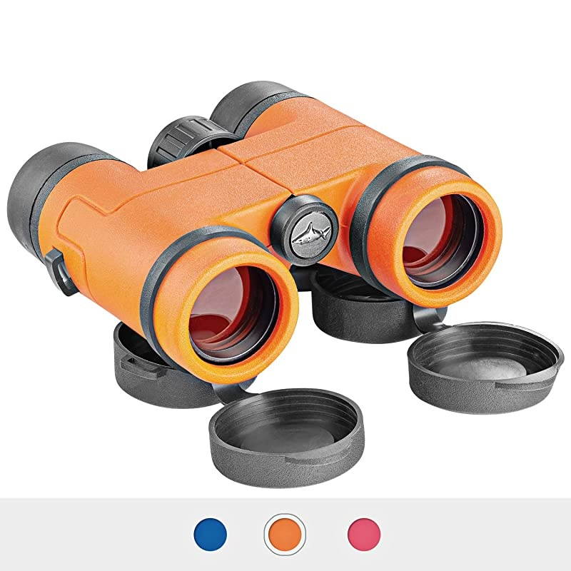 Compact Waterproof Shock Proof Binoculars for Kids Toys Gift for 312 Year Old Boys and Girls Orange