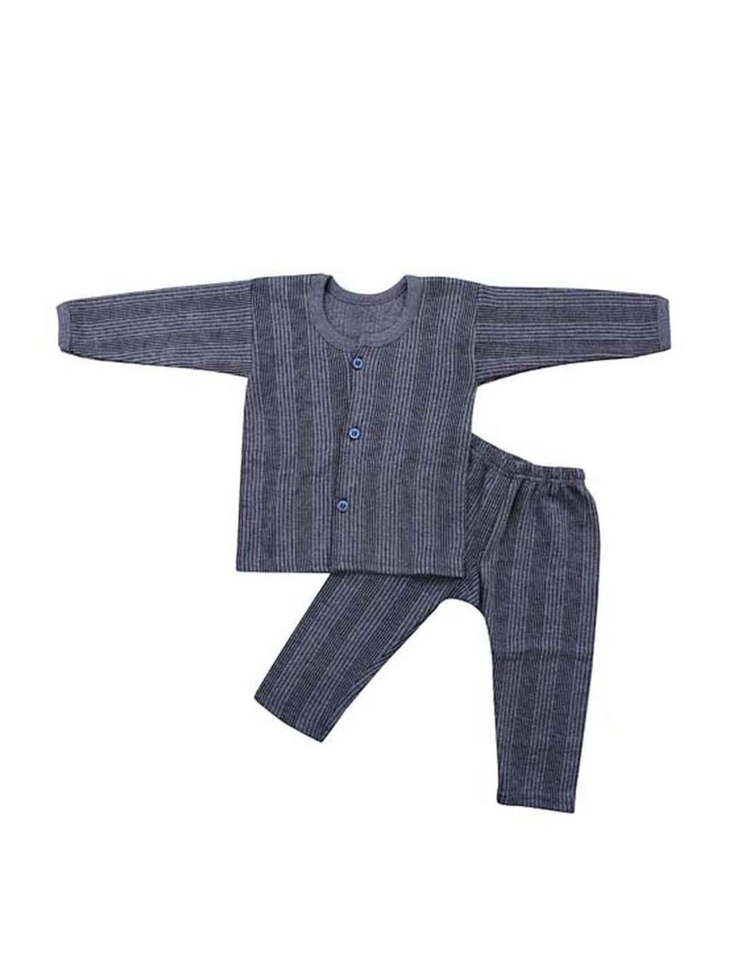 Tiny Bugs Kids Grey Cotton Thermal Set