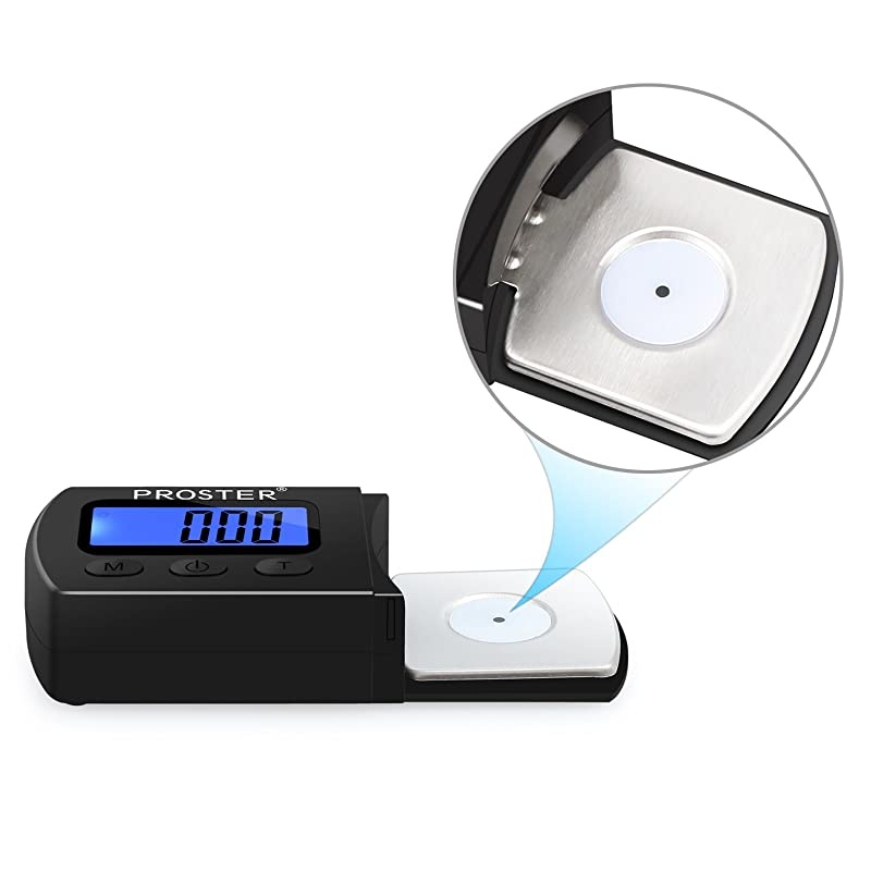 5g/0.01g Turntable Stylus Force Tracking Scale Phono Turntable Cartridge Pressure Gauge Tone Arm Scale Record Stylus Alignment with LCD Backlight for Tonearm Phono Cartridge