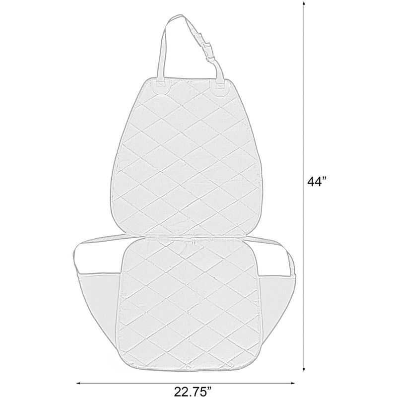 Dog Car Seat Cover, Fits Front Seat, Universal Size, Scratchproof, Waterproof Pet Seat Cover, Quilted Padded Nonslip Material for Cars, Trucks & SUVs